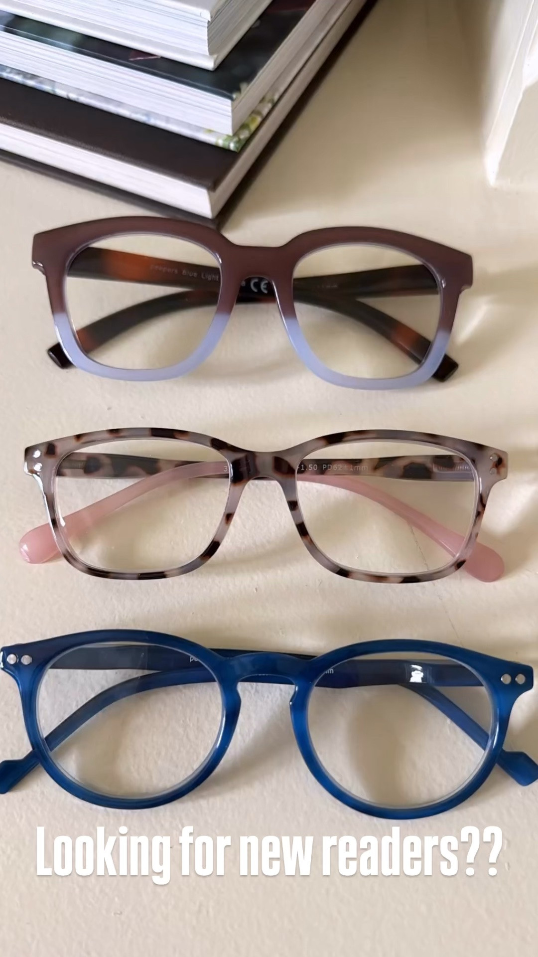 Looking for new readers? Peepers has fun and stylish ones! 
Top to bottom: To the Max, Nature Walk, Brain Trust
#ad #peepers

#LTKootd #LTKOver40 #LTKdayinmylife