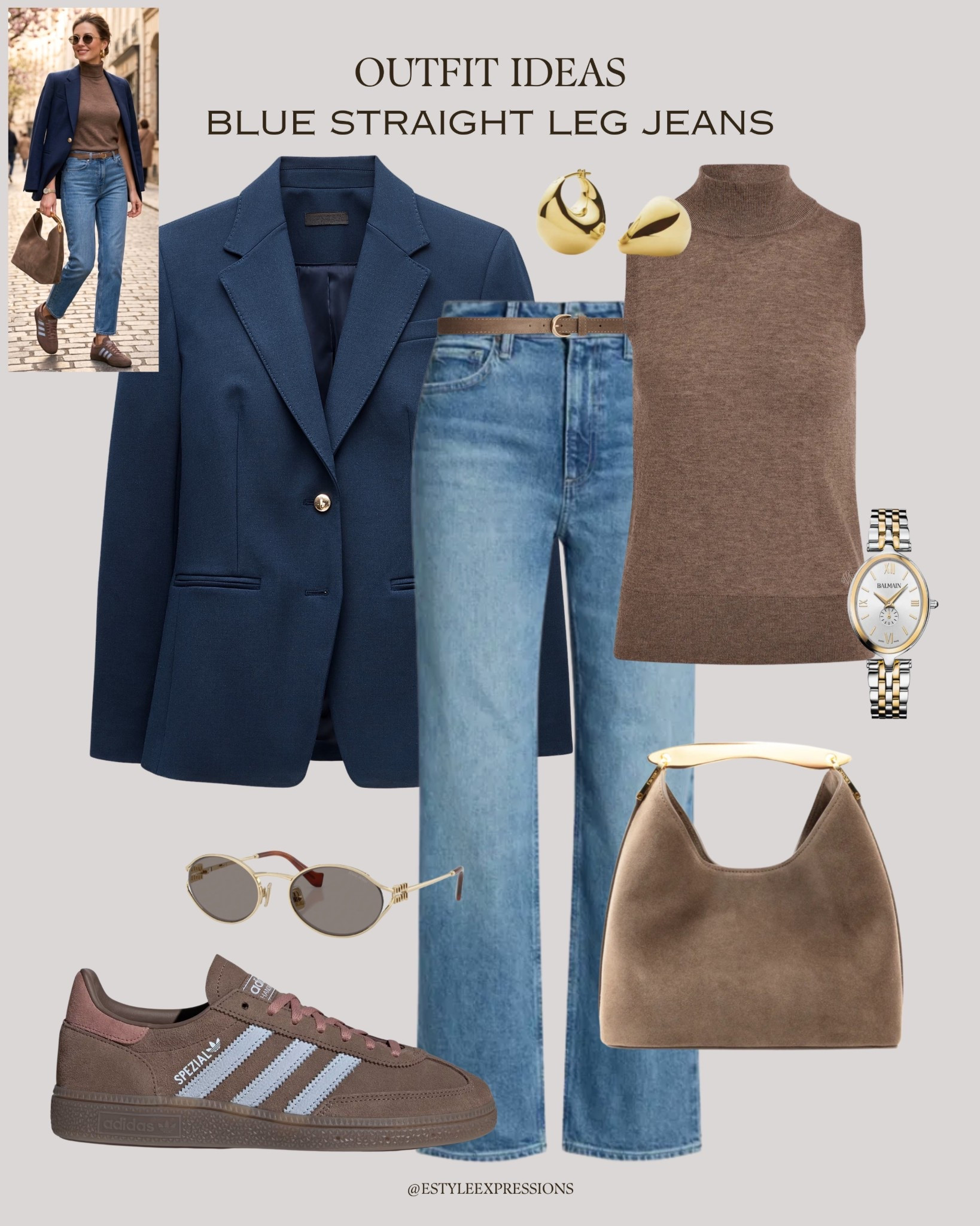 Spring outfits with blue, straight leg jeans!🌸👖

#LTKWorkwear #LTKSaleAlert #LTKootd