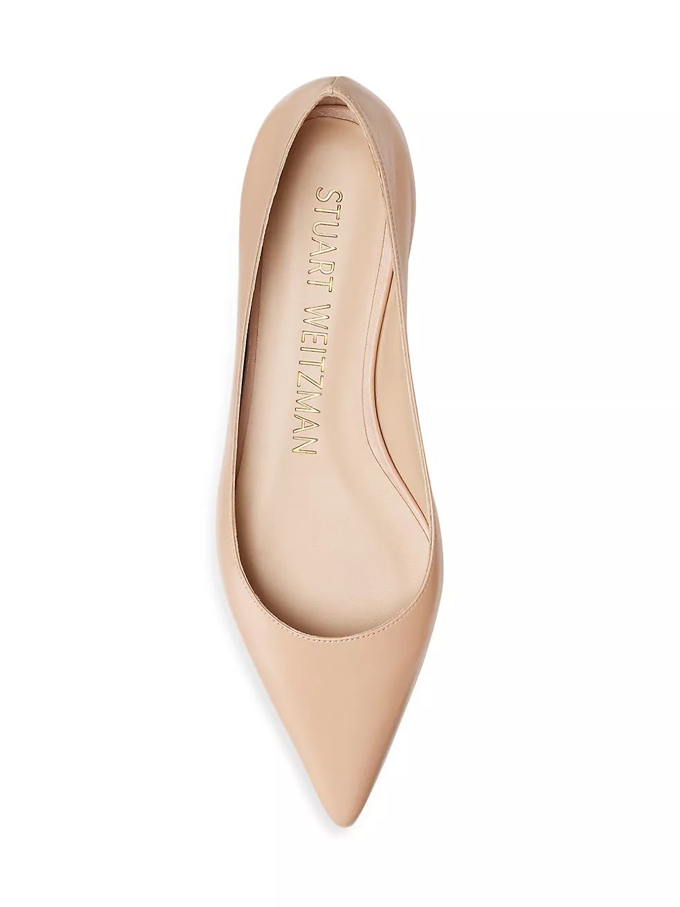 Emilia Pointed-Toe Leather Ballet Flats | Saks Fifth Avenue