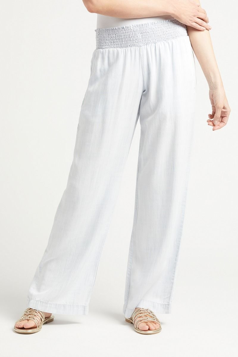 Smocked Waist Wide Leg Pant | Evereve
