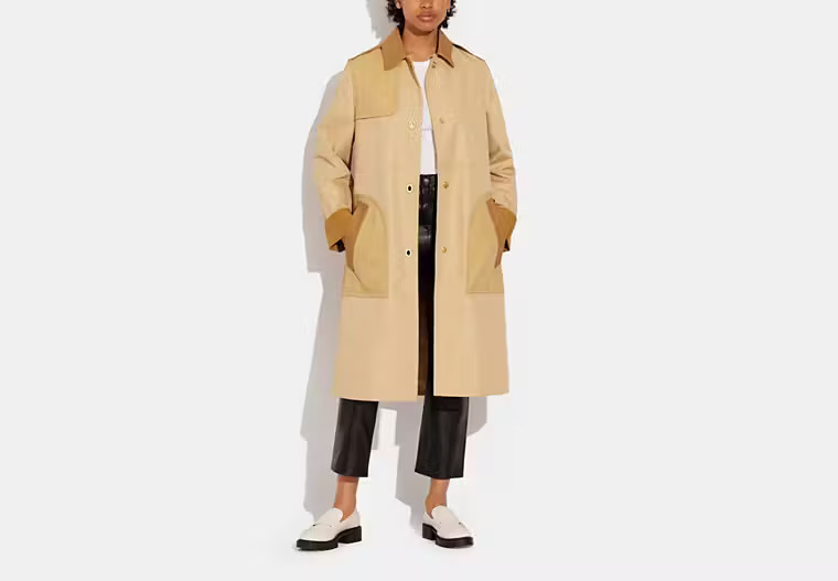 Turnlock Trench In Recycled Polyester And Organic Cotton | Coach Outlet US