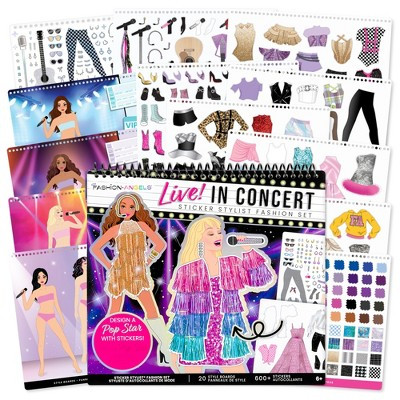Fashion Angels: Sticker Stylist Fashion Set - Live in Concert - DIY Craft Kit | Target