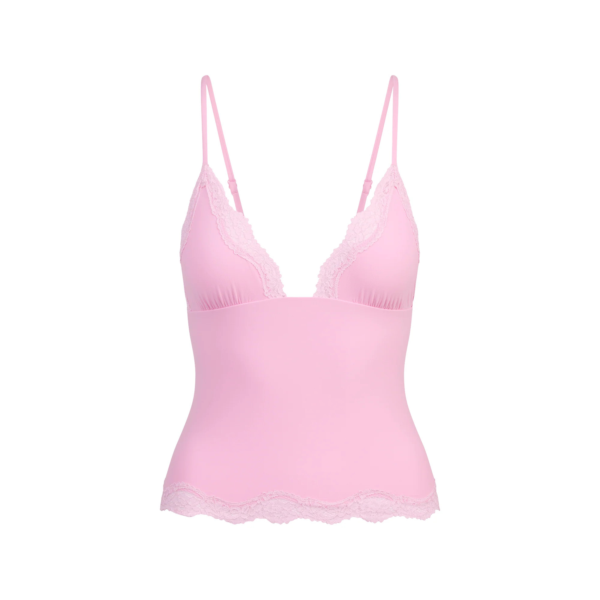 FITS EVERYBODY LACE TRIANGLE CAMI | BUBBLE GUM TONAL | SKIMS | SKIMS (US)