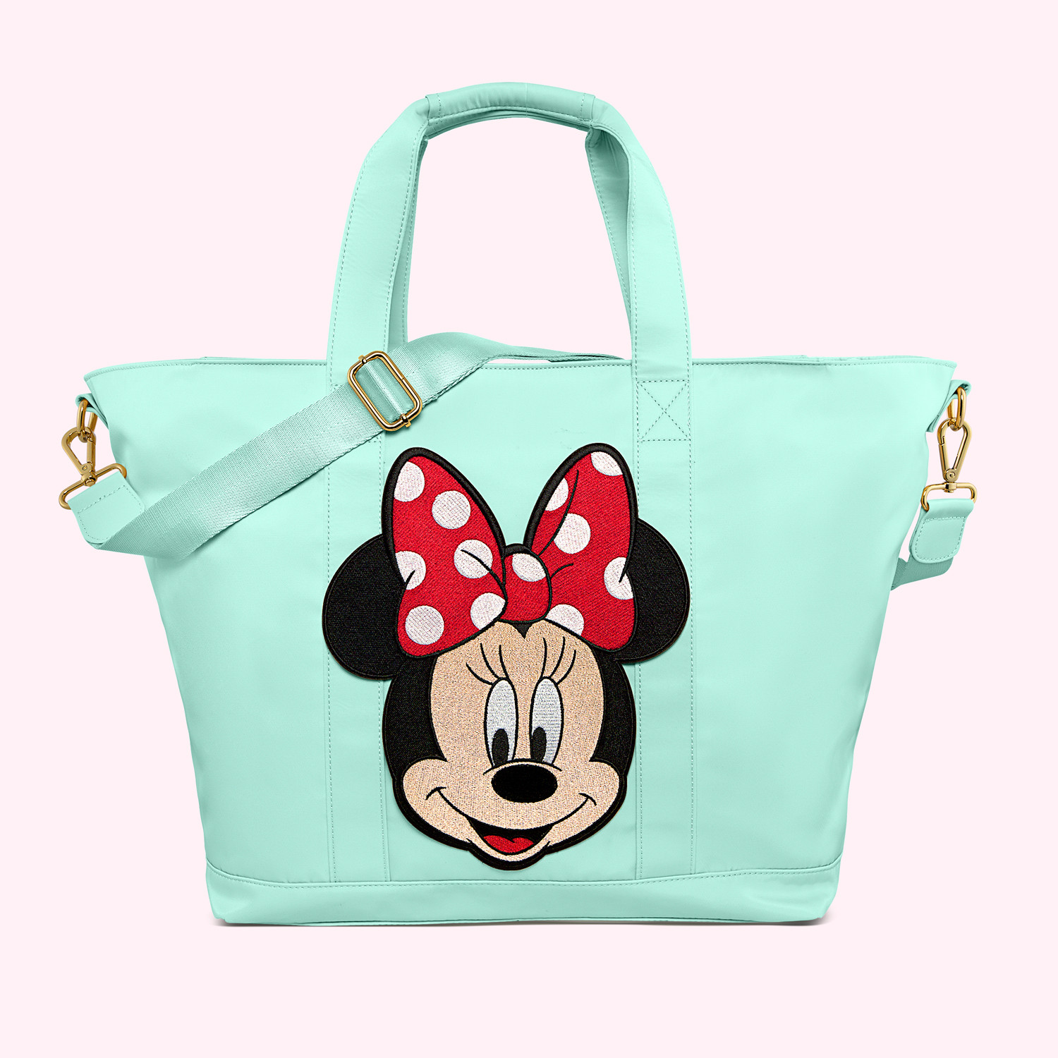 Classic Cotton Candy Tote with Jumbo Disney Minnie Mouse Patch | Stoney Clover Lane