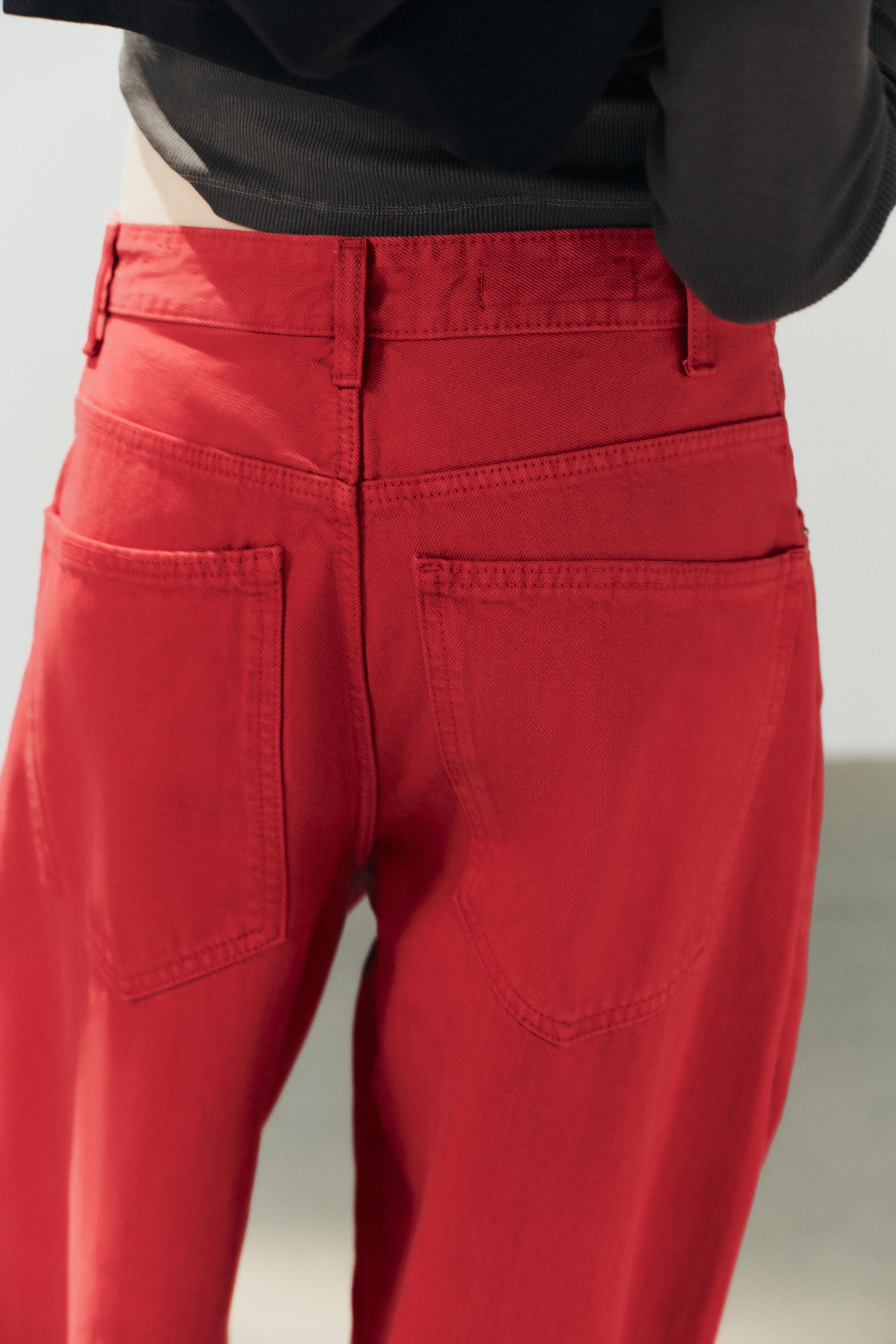 TRF MID-WAIST BAGGY OVERSIZE SEAMED JEANS | Zara UK