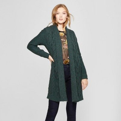 Women's Cable Open Cardigan - A New Day™ | Target