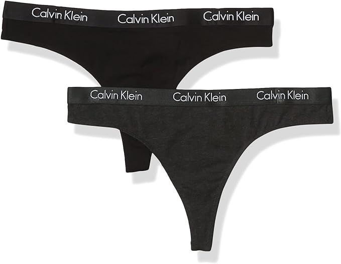 Calvin Klein Women's Motive Cotton Multipack Thong Panty | Amazon (US)