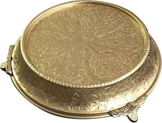 GiftBay Wedding Cake Stand Tapered 12" Round, Gold Finish, built of strong Aluminum for Multi-Lay... | Amazon (US)