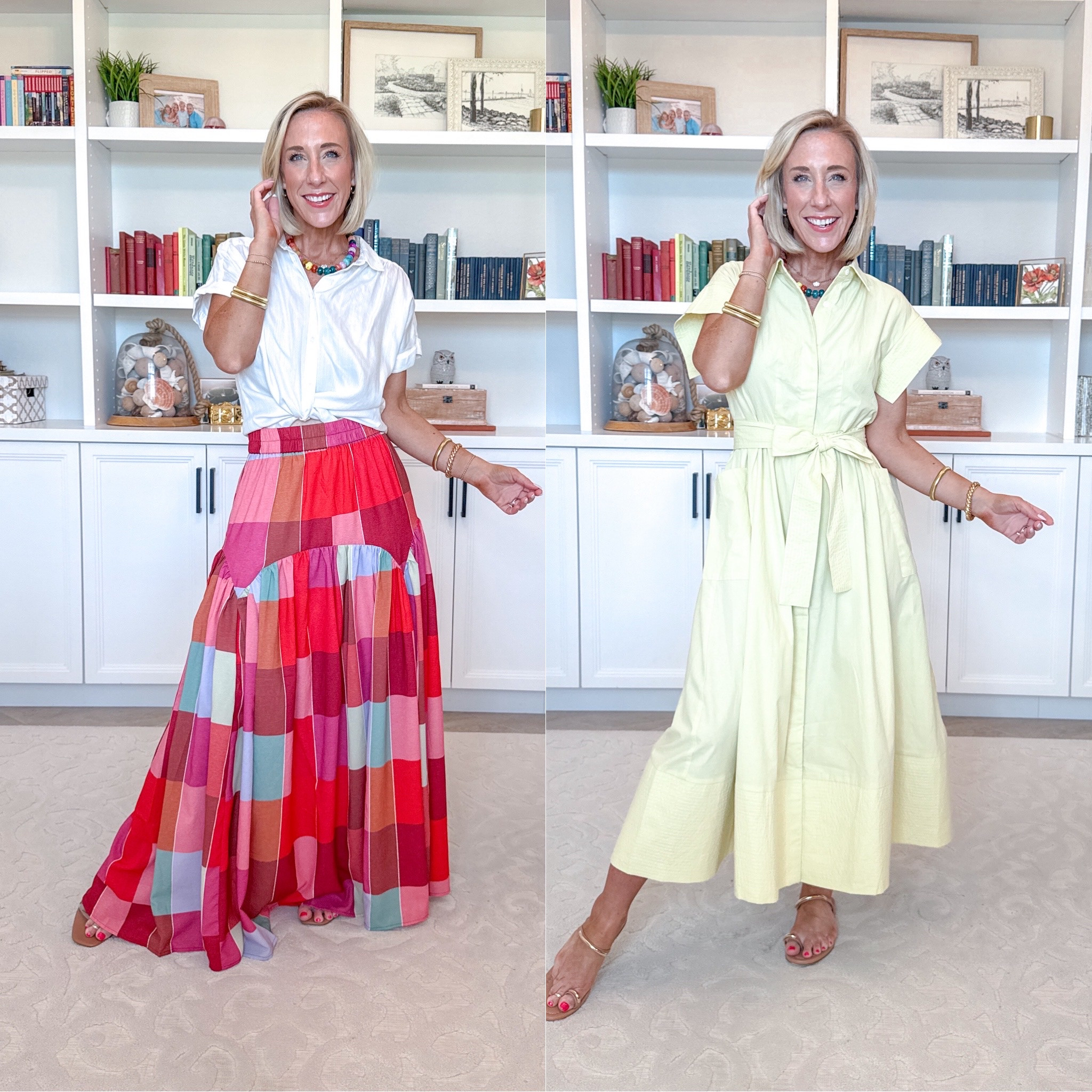 Amazon - unbox my latest orders. Multicolor Plaid Print Maxi Skirt - size small. * Camp Shirt w/ Short Sleeves - size XS. $19.98. 4 colors. Short Wing Sleeve Button Down Midi Shirt Dress w/ Belt - size small.

 

#LTKOver40 #LTKSeasonal #LTKSaleAlert