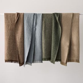 Reversible Chenille Throw | West Elm (US)