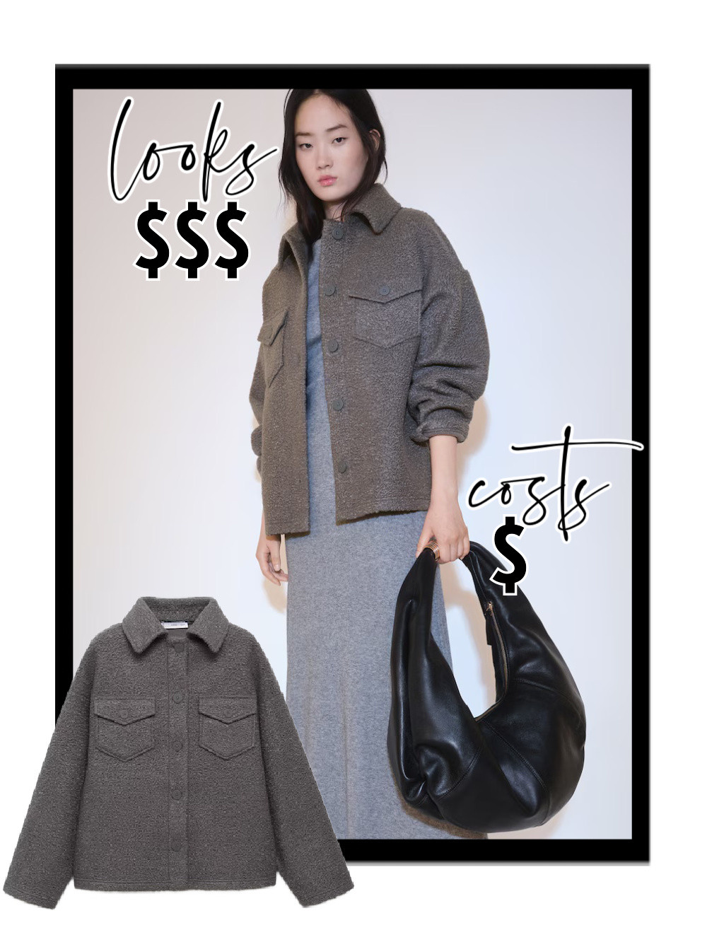 Looks $$$, costs $ #smartshopping #mango  

 #LTKSeasonal #LTKFindsUnder100 #LTKStyleTip