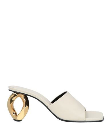 Jw Anderson Woman Sandals Cream Size 6 Soft Leather | YOOX (US)