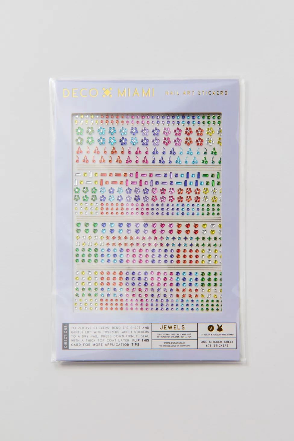 Deco Miami Nail Art Sticker Sheet | Urban Outfitters (US and RoW)