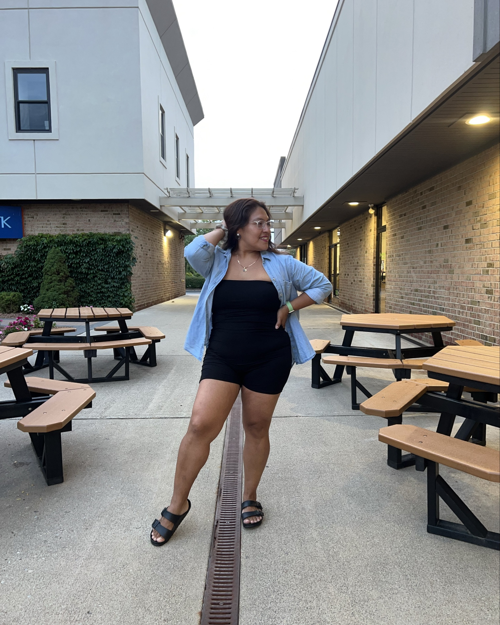 All black romper with a denim shirt over was the perfect fit for this ice cream outing. 😊

#marcesview 


#LTKFamily #LTKStyleTip #LTKSeasonal