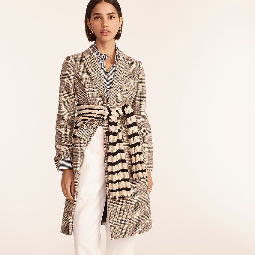 Dalton topcoat in glen plaid English wool | J.Crew US