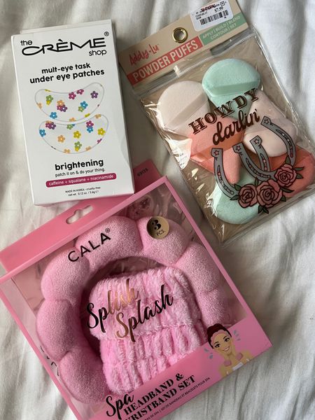 Tjmaxx finds 💄

Trying out the creme shop’s under eye patches and these cute powder puffs for makeup! Found a cute headband and wristband set for my skin care routine! 

Ig: @jkyinthesky & @jillianybarra

#selfcare #skincare #thecremeshop #beauty #beautyessentials #skincareroutine #beautymusthaves #makeupsponge #girlystyle #tjmaxx #tjmaxxhaul 

#LTKBeauty #LTKFindsUnder50 #LTKTravel
