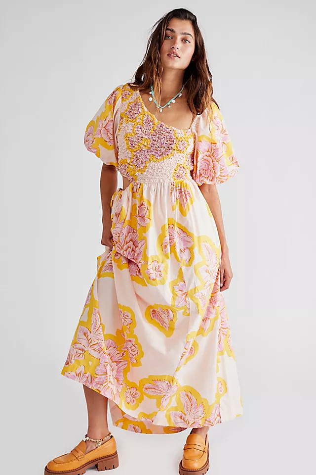 Kalina Printed Midi Dress | Free People (Global - UK&FR Excluded)