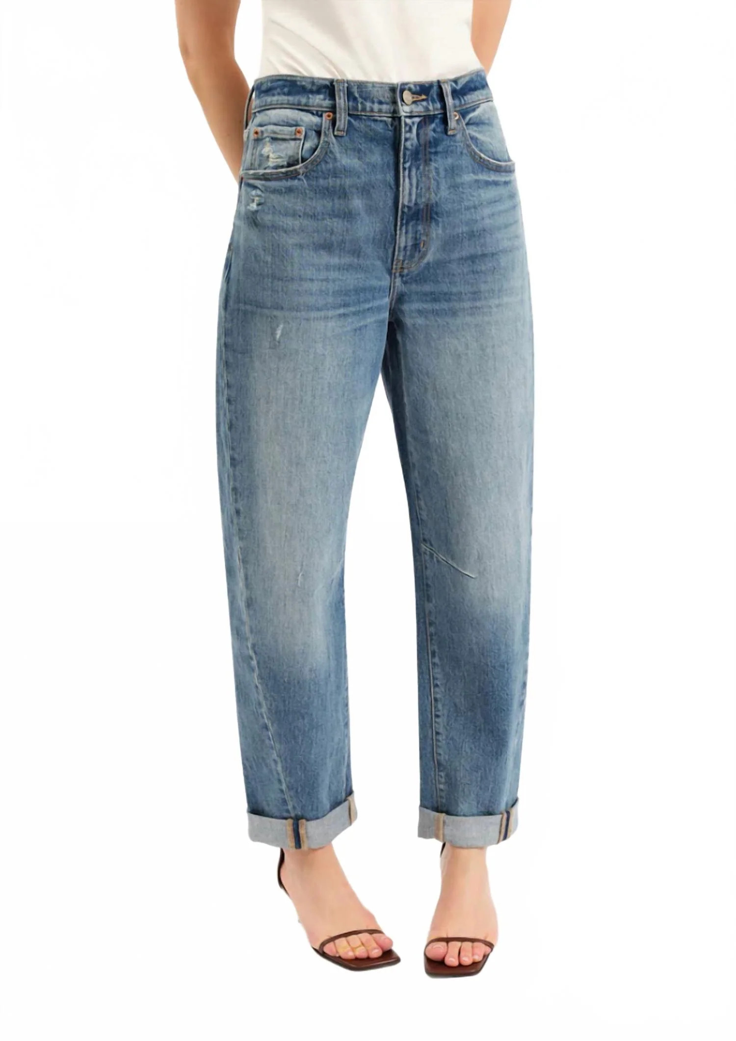 Venice Barrel Leg Jeans In The Blues | Shop Simon
