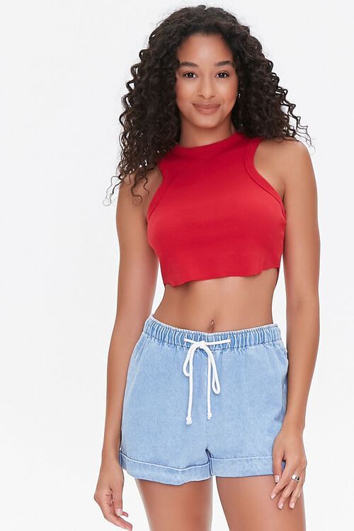 Denim Drawstring Shorts | Forever 21 (US)