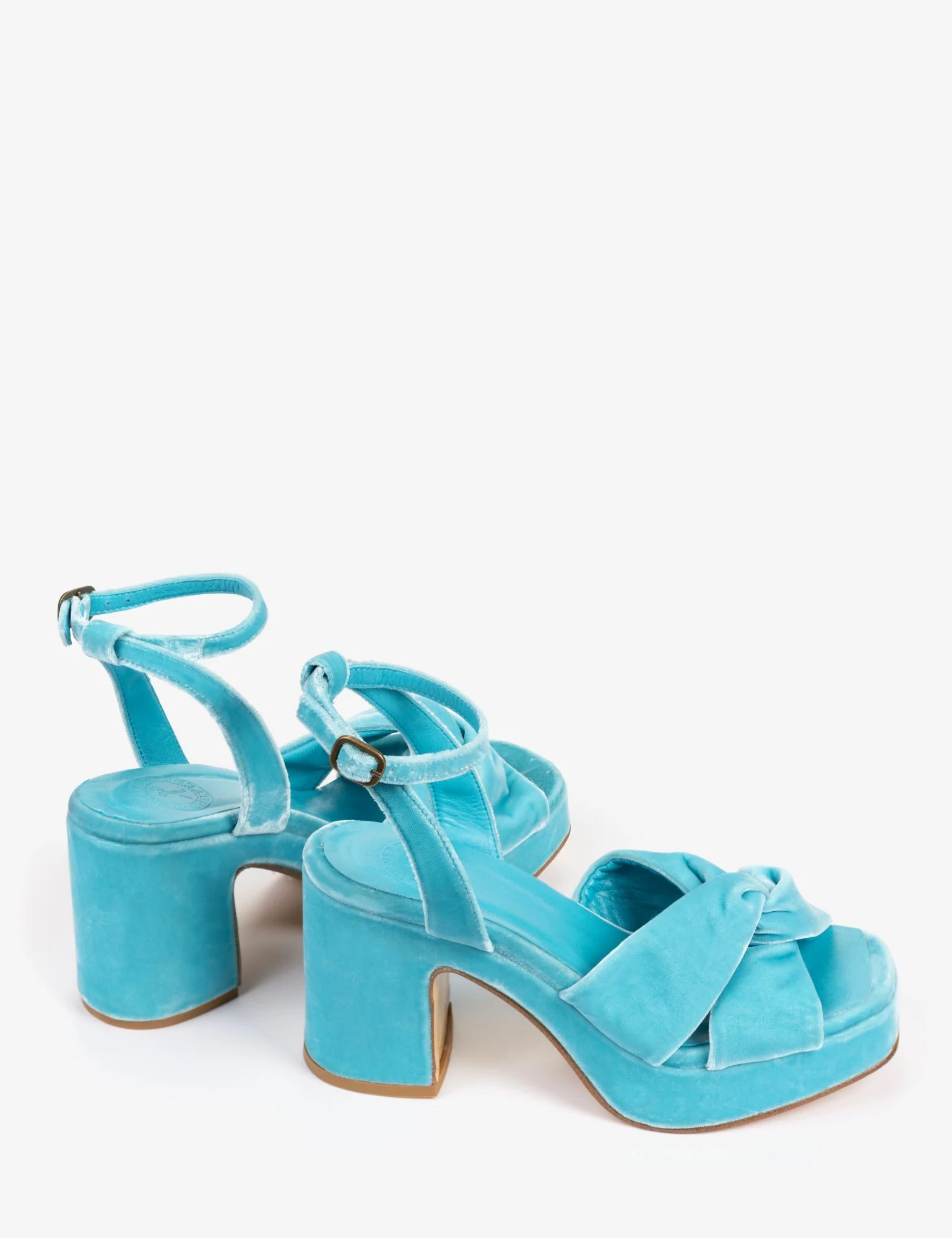 Hibiscus Platform Velvet Sandal | Penelope Chilvers