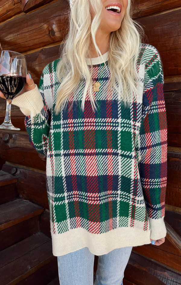 Ember Tunic Sweater ~ Holiday Plaid Knit | Show Me Your Mumu