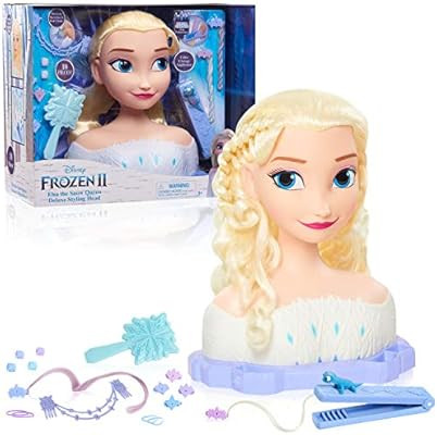 Disney’s Frozen 2 Deluxe Elsa the Snow Queen Styling Head, 18-pieces | Amazon (US)