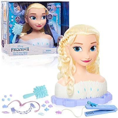 Disney’s Frozen 2 Deluxe Elsa the Snow Queen Styling Head, 18-pieces | Amazon (US)