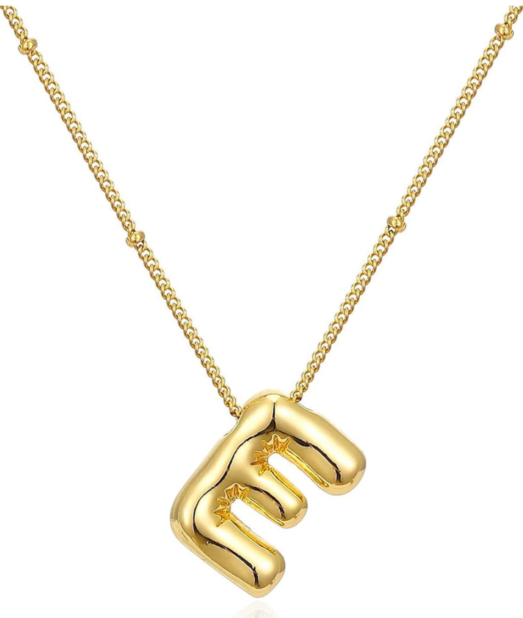 4.8 4.8 out of 5 stars (8)
Bubble Letter Necklace for Women, 14k Gold Plated Initial Letter Pendant Necklace Personalized Jewelry A - Z 26 letters

#LTKFindsUnder50 #LTKStyleTip