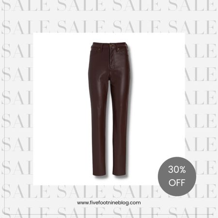 Vegan leather pants on sale

#LTKsalealert #LTKunder100