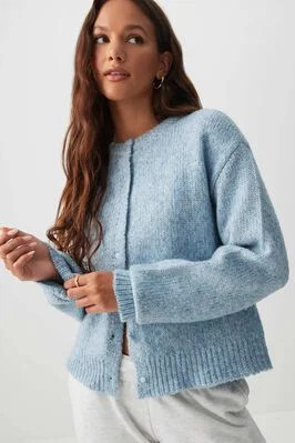 Fuzzy Knit Cardigan | Ardene