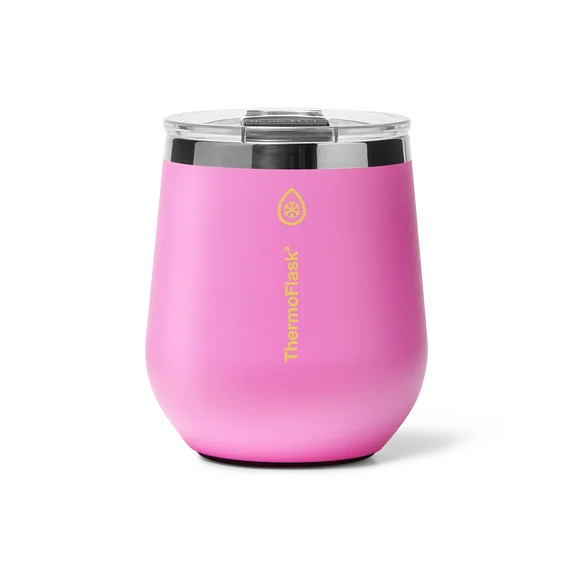 ThermoFlask Drinkware 12 oz Wine Tumbler - Double-Wall Insulated for Cold & Hot Drinks - Lightwei... | Walmart (US)