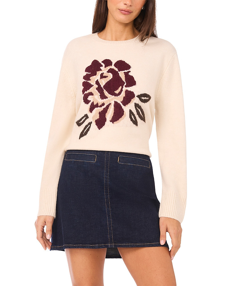 Vince Camuto Rose Crewneck Pullover Sweater | Bloomingdale's (US)