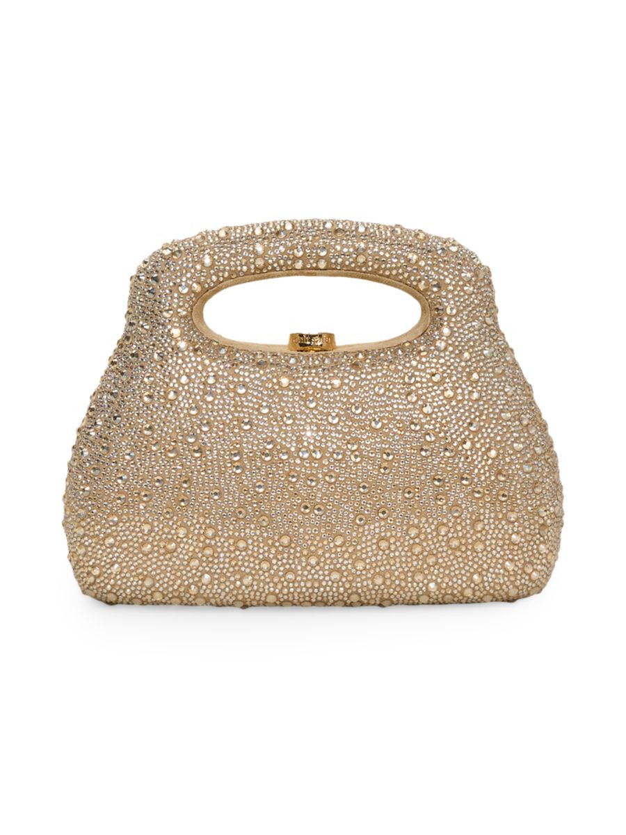 Mimi Embellished Leather Top Handle Bag | Saks Fifth Avenue