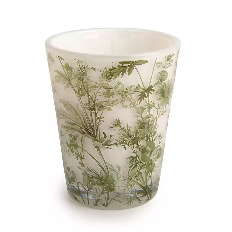 Honey Haze Green Toile 1-Wick Jar Candle | Kirklands Home | Kirklands