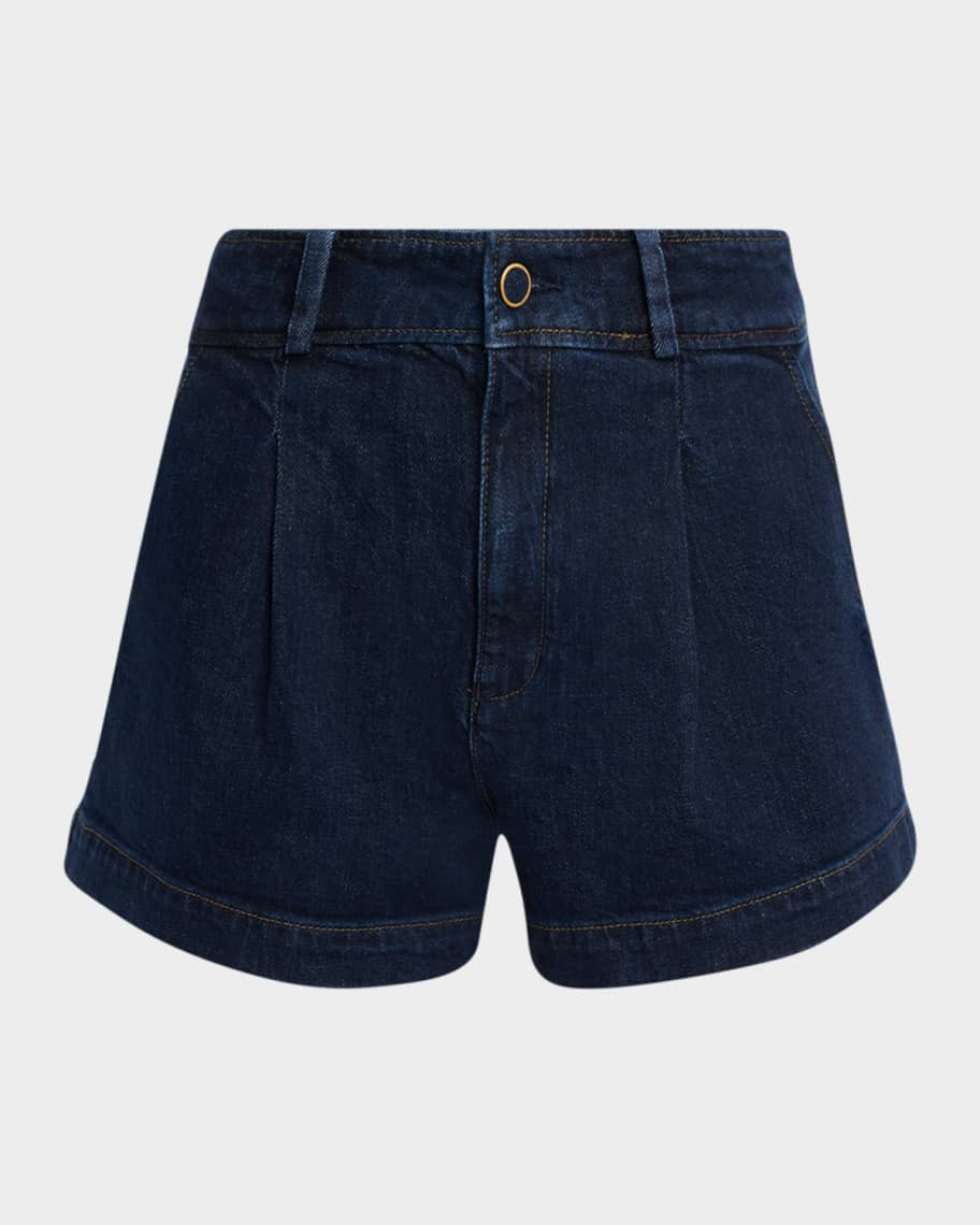 PAIGE Camille Denim Shorts | Neiman Marcus