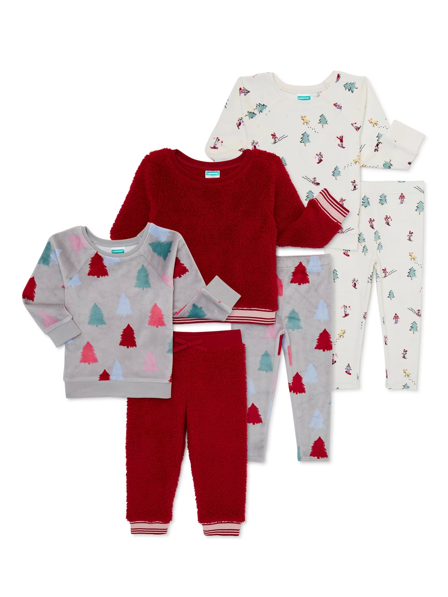 Garanimals Baby and Toddler Girls’ Mix and Match Outfits Kid Pack, 6-Piece, Sizes 12 Months-5T | Walmart (US)