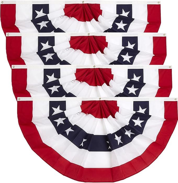 3x6 Ft 250th Anniversary Flag American Pleated Fan flags 4th of July Decorations Memorial Day Bun... | Amazon (US)