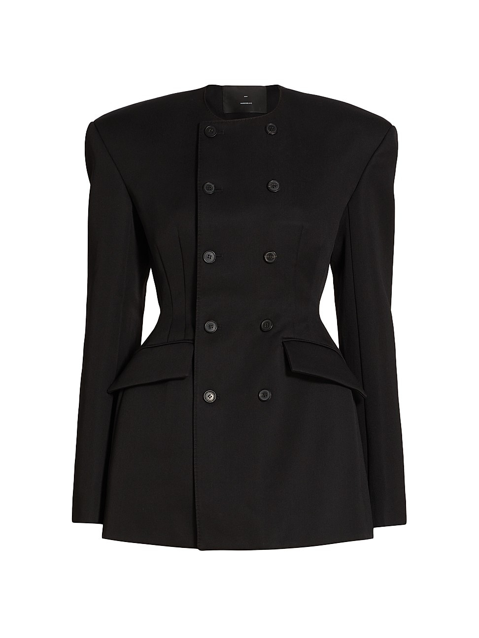 Women's RHW Double-Breasted Blazer Minidress - Black - Size XXS | Saks Fifth Avenue