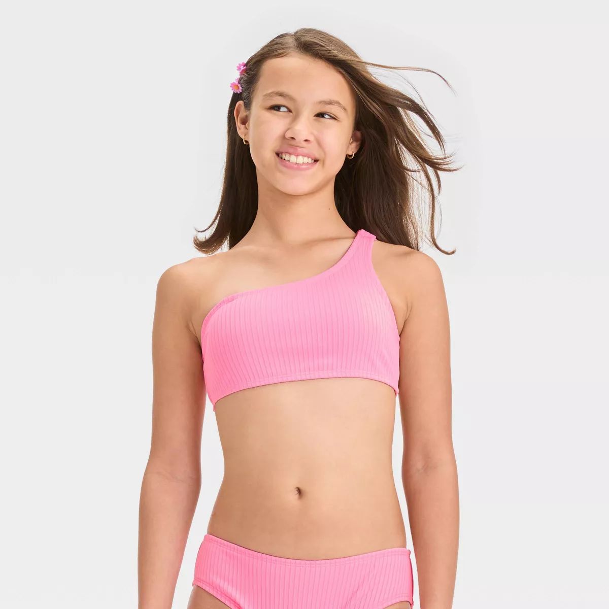 Girls' 'Stay a While' Solid Bikini Swim Top - art class™ | Target