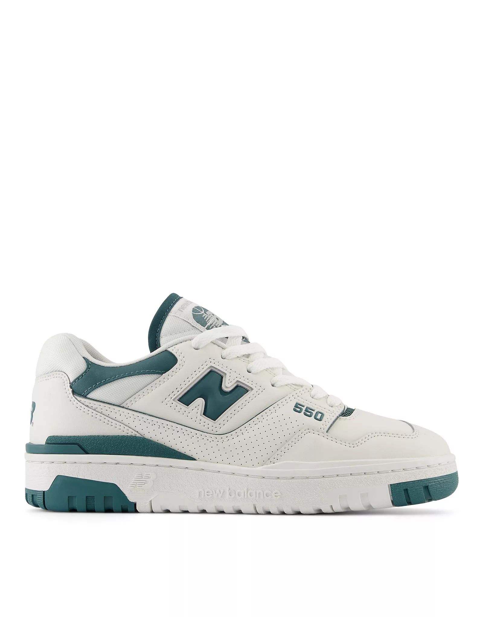 New Balance 550 sneakers in cream with teal details | ASOS (Global)