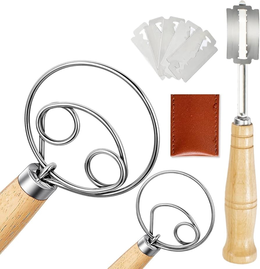 3 Pcs Bread Lame Baking Tools, Premium Dough Scoring Knife, Stainless Steel Sourdough Slashing To... | Amazon (US)