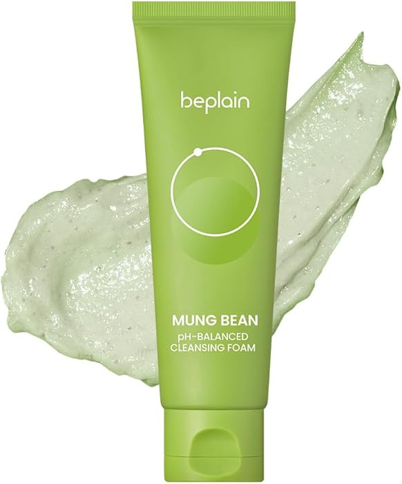 beplain Mung Bean pH-Balanced Cleansing Foam | Daily Hydrating Cleanser for Sensitive Skin | Non-... | Amazon (US)