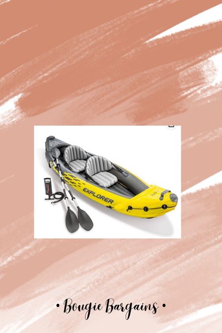 This is an amazing deal - and it has over 26,000 amazing reviews. The Explorer K2 Kayak, 2-Person Inflatable Kayak Set with Aluminum Oars, Manual and Electric Pumps…is on sale for only $87!!! (Reg $169)



#LTKsalealert #LTKfamily #LTKfit
