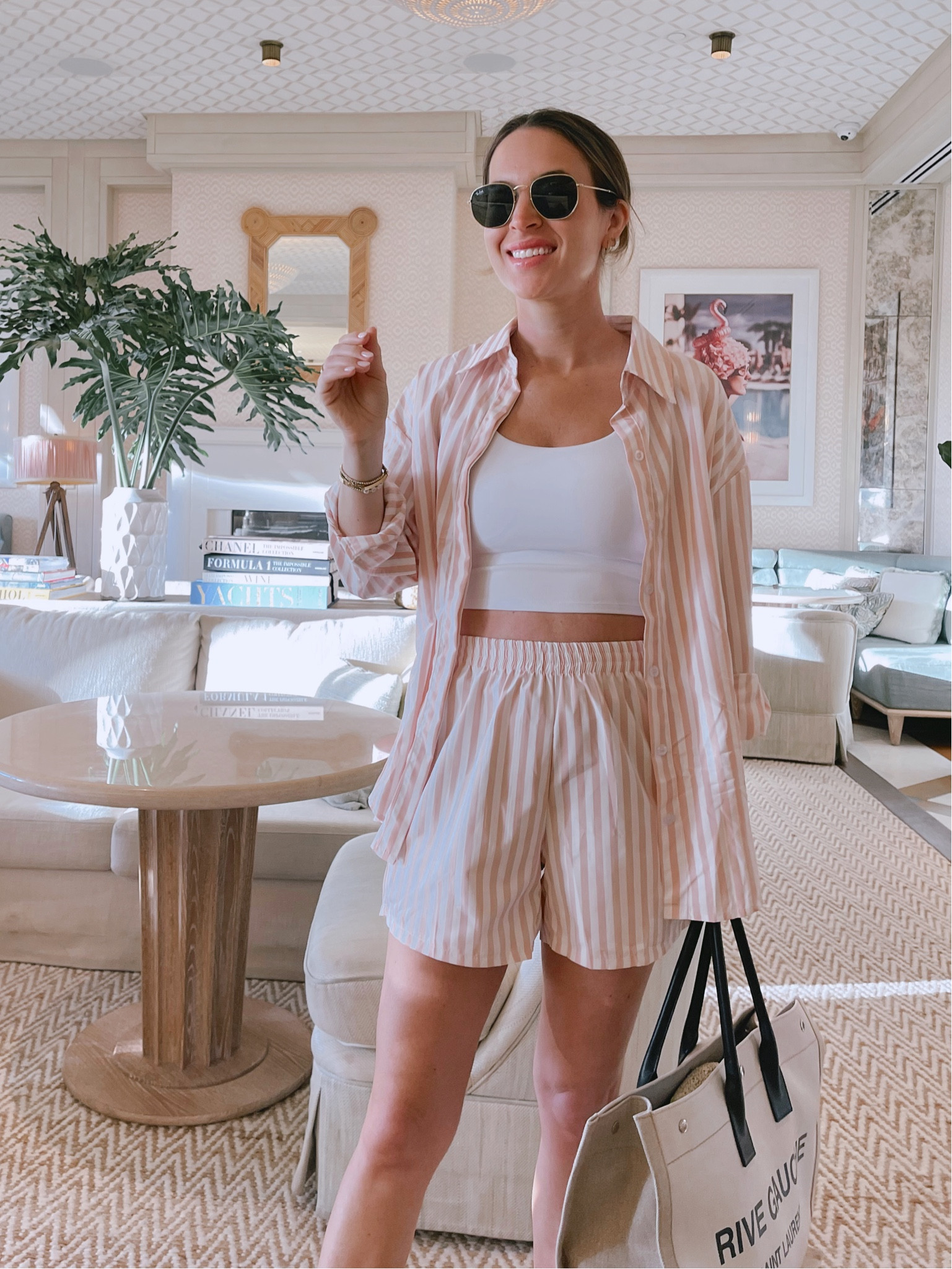 This matching striped shorts set is from Amazon and SO comfortable! Ordering in other colors because I absolutely love it! Wearing size S  

Amazon find, striped set, shorts set, affordable style, summer outfit, casual style, matching set  

#LTKFind #LTKunder50 #LTKtravel