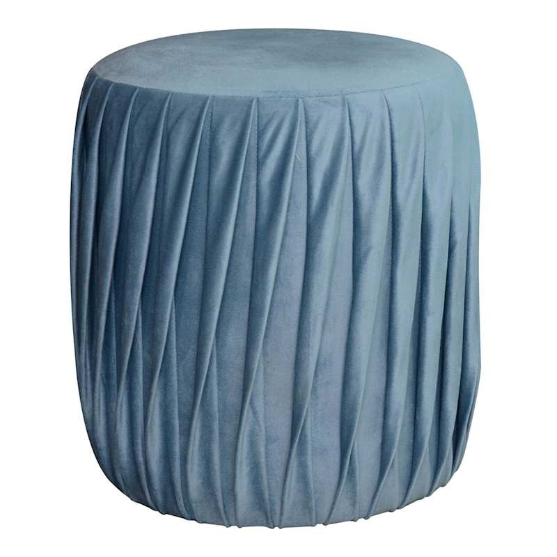 Flutter Ottoman, Blue | At Home