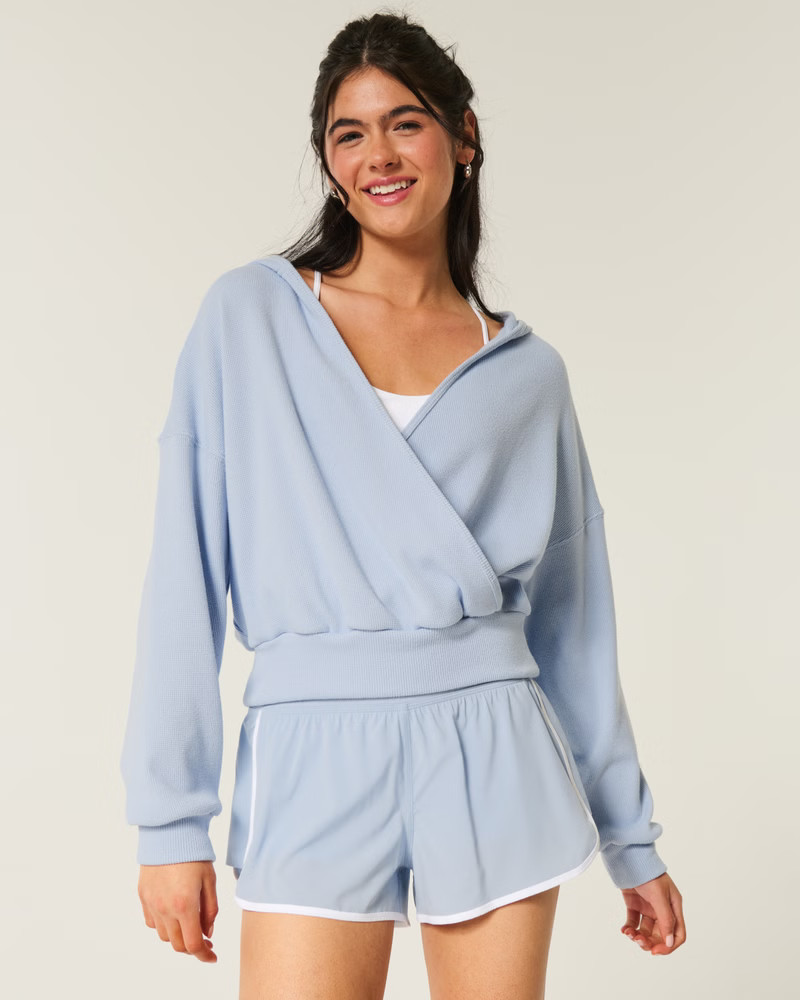 Gilly Hicks Cozy Waffle Wrap Hoodie | Hollister (US)