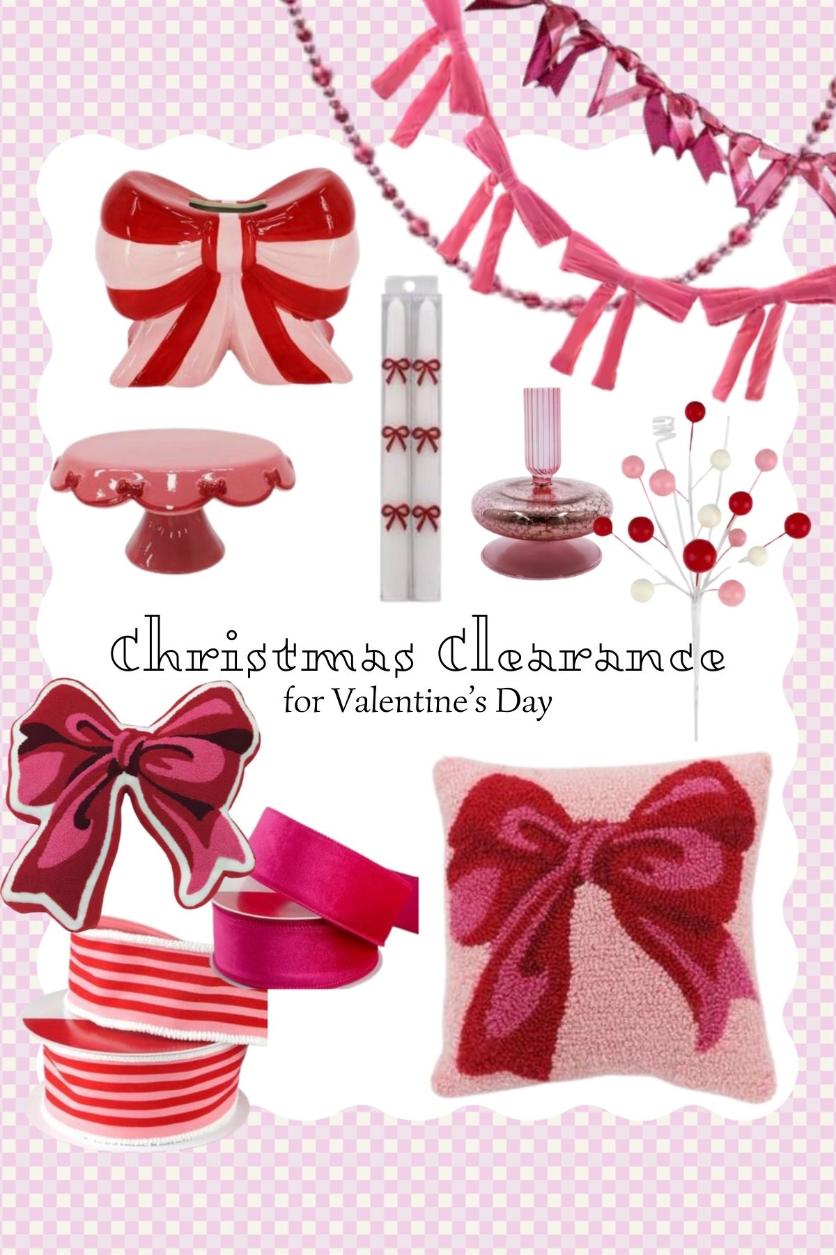 Don’t sleep on the Christmas Clearance, it’s all perfect for Valentine’s Day! ❤️💗

#LTKSeasonal #LTKSaleAlert #LTKHome