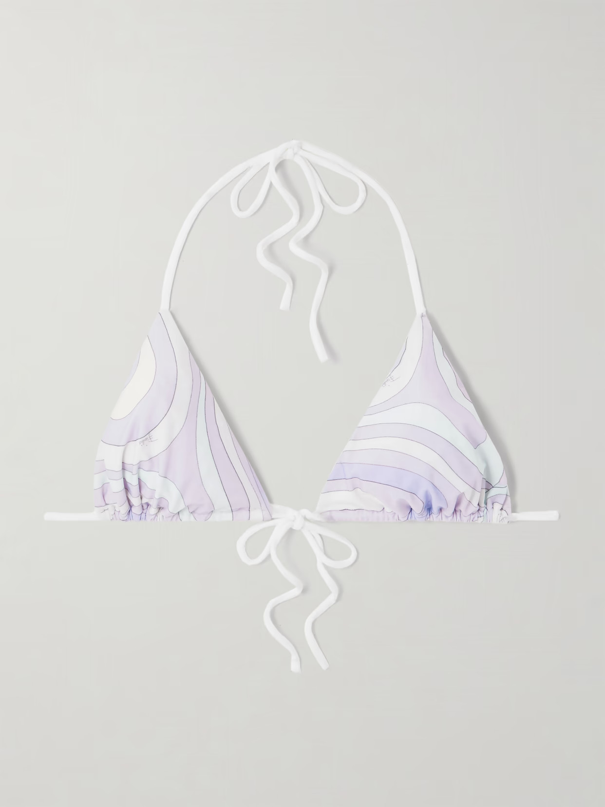 PUCCI - Triangle Bikini Top - Purple | NET-A-PORTER (US)