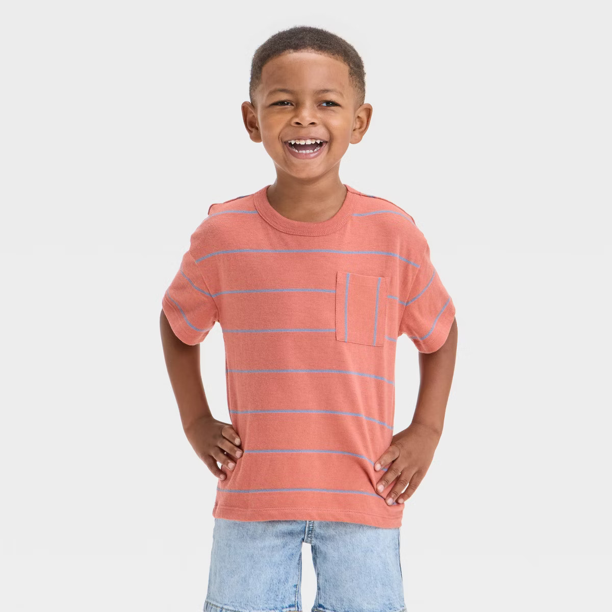 Toddler Boys' Short Sleeve Striped T-Shirt - Cat & Jack™ | Target