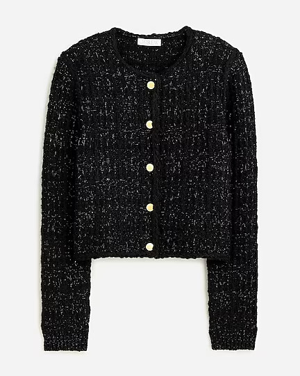 Plaid lady jacket with textured Lurex® metallic threads | J. Crew US